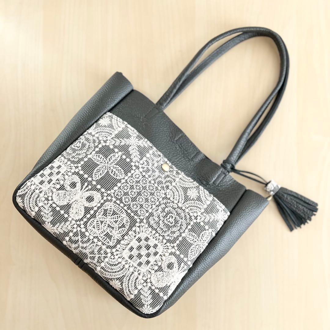 ⭐︎ミナペルホネンポケット＆本革トートバッグ　TB602-233