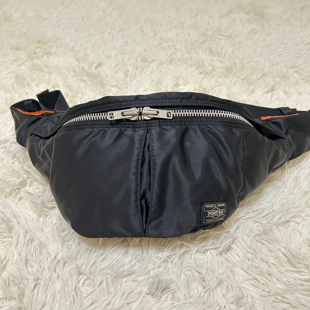 美品 PORTER ポーター タンカー ウエストバッグ ボディバッグ 黒