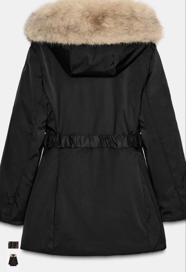 ZARA フェイクファー　ダウン明日20時まで価格