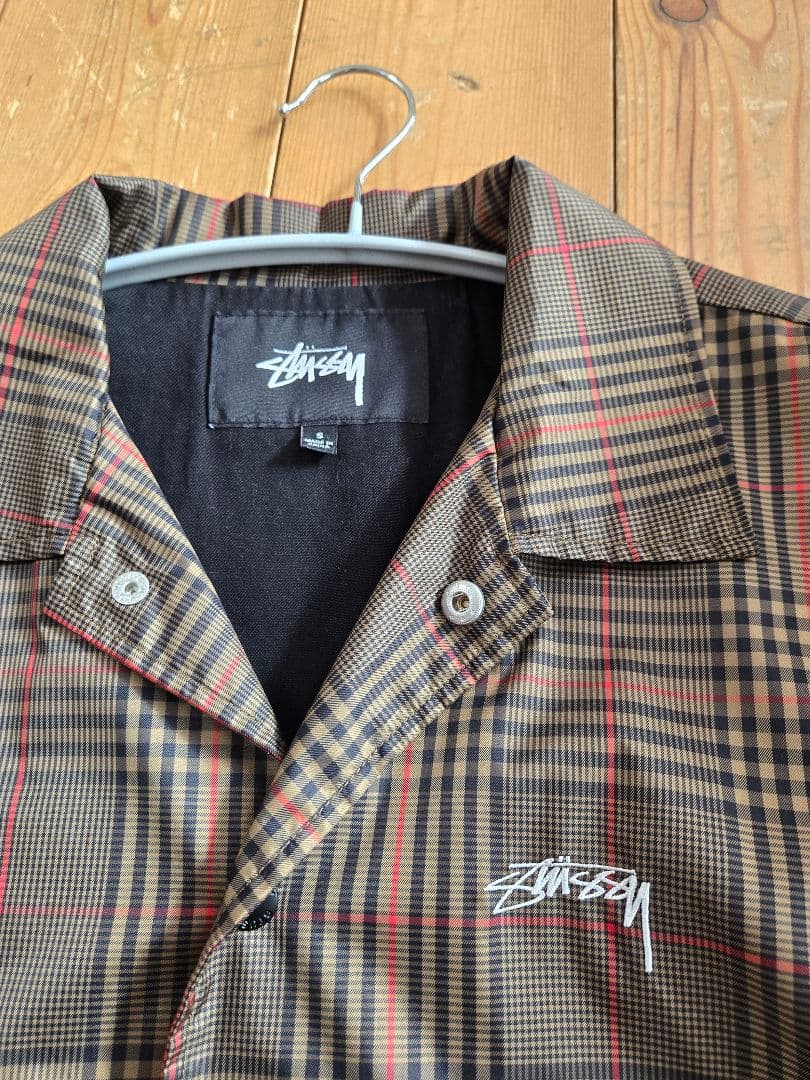 Stussy チェック柄 コーチジャケット