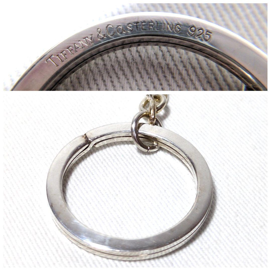 美品　ティファニー　TIFFANY　シルバー　925　ロゴ　バー　キーリング