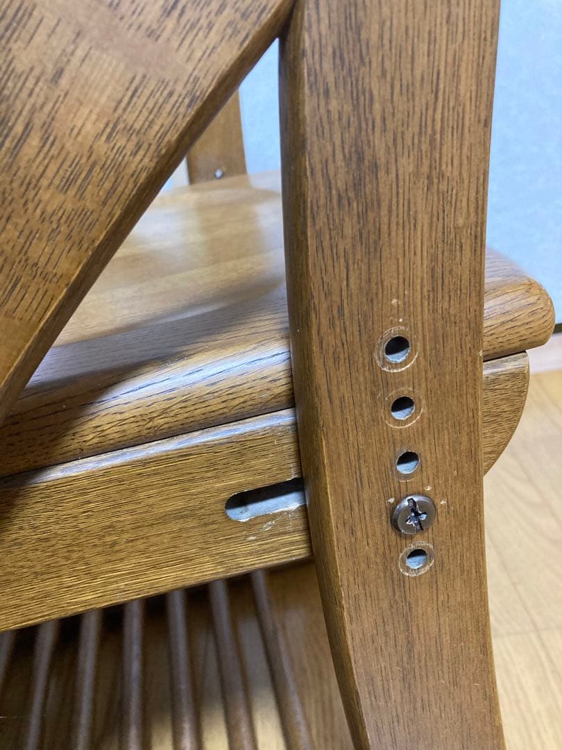 【練馬区　杉並区　引取り4000円引】浜本工芸　学習椅子　学習チェア　高さ調整可