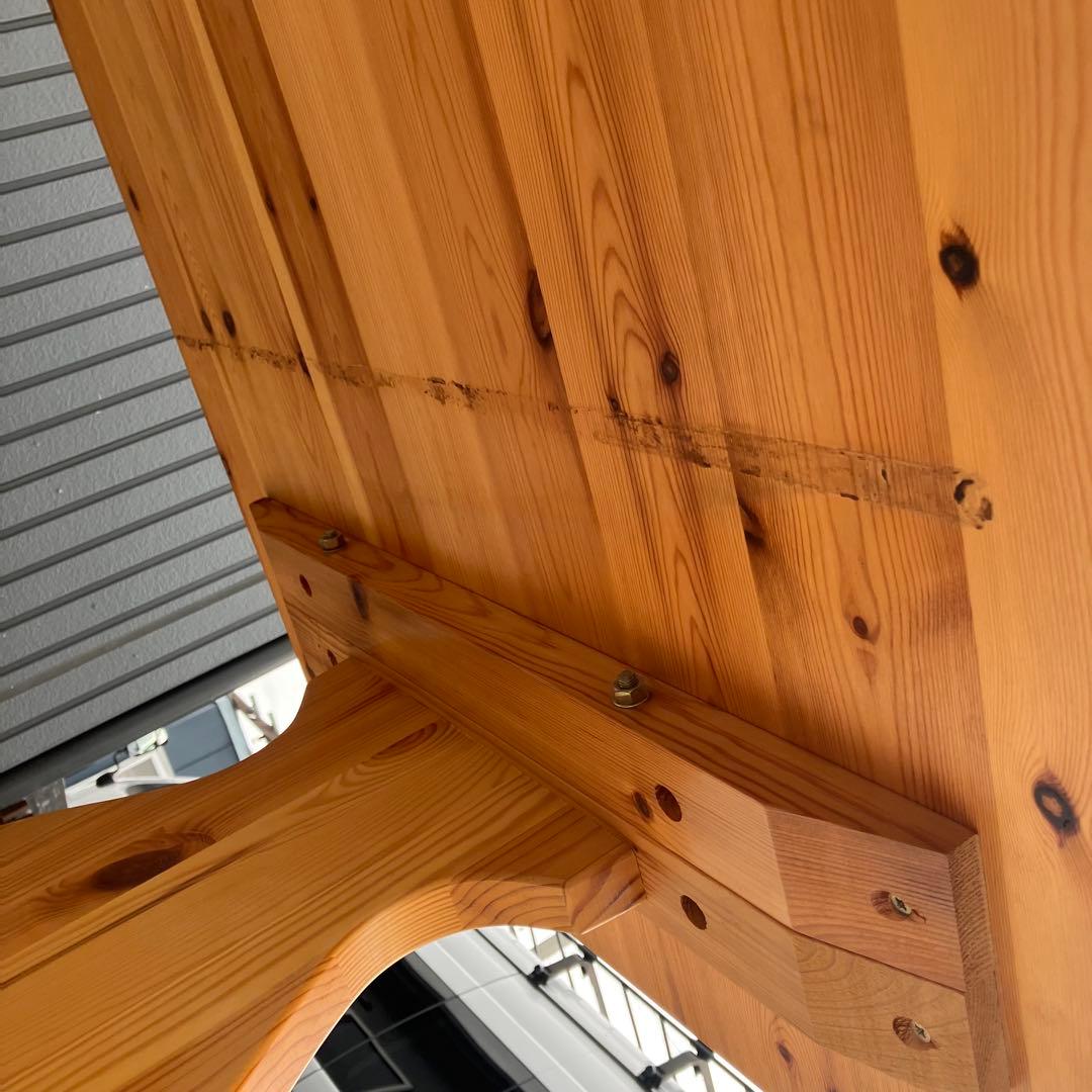 北欧レトロ 無垢材 パイン材 大型 大型ダイニングテーブル センターテーブル