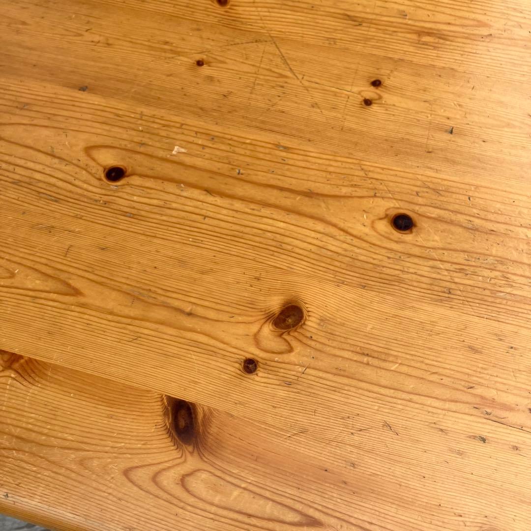 北欧レトロ 無垢材 パイン材 大型 大型ダイニングテーブル センターテーブル