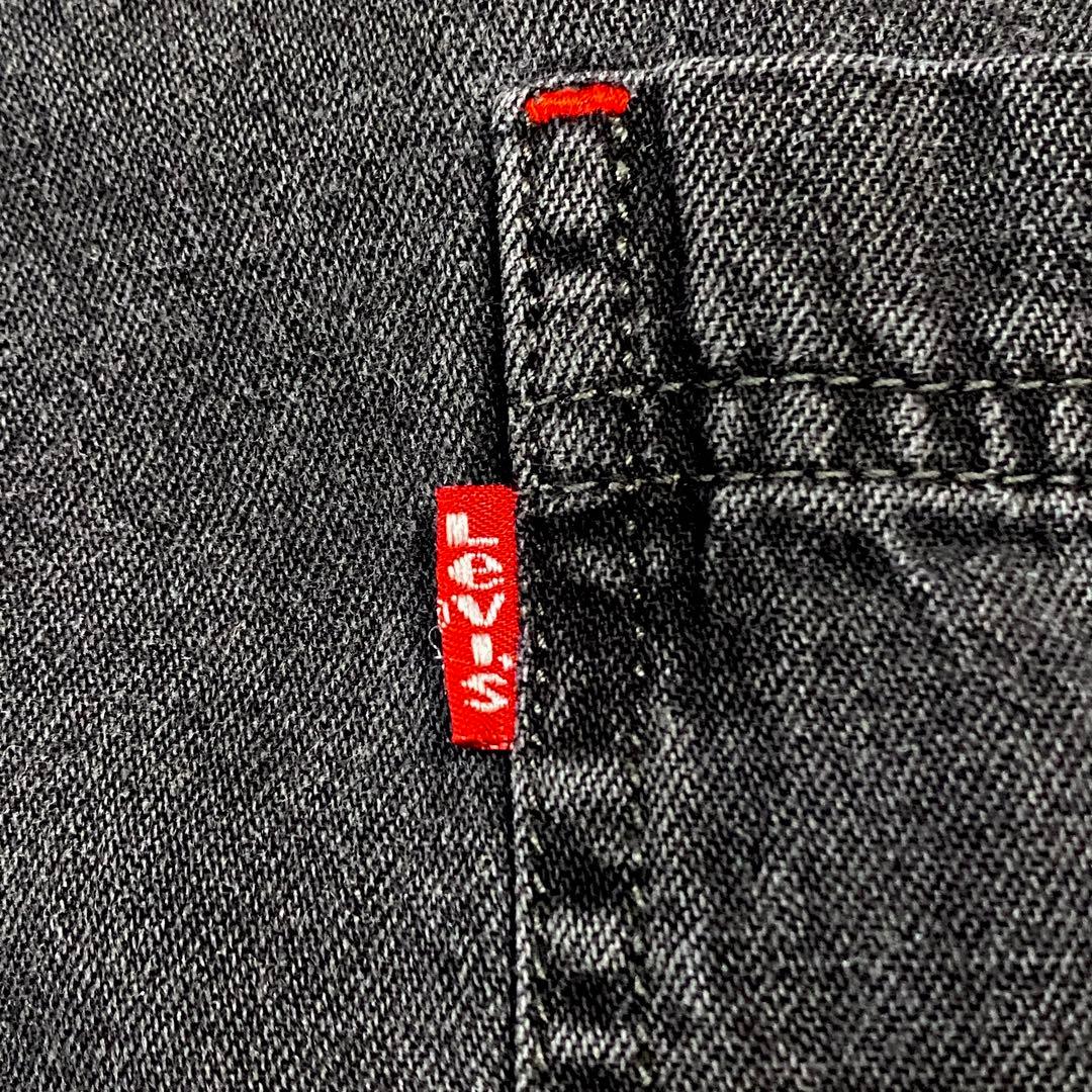 【90's】Levi's リーバイス　ブラック デニムシャツ　ハルキの古着