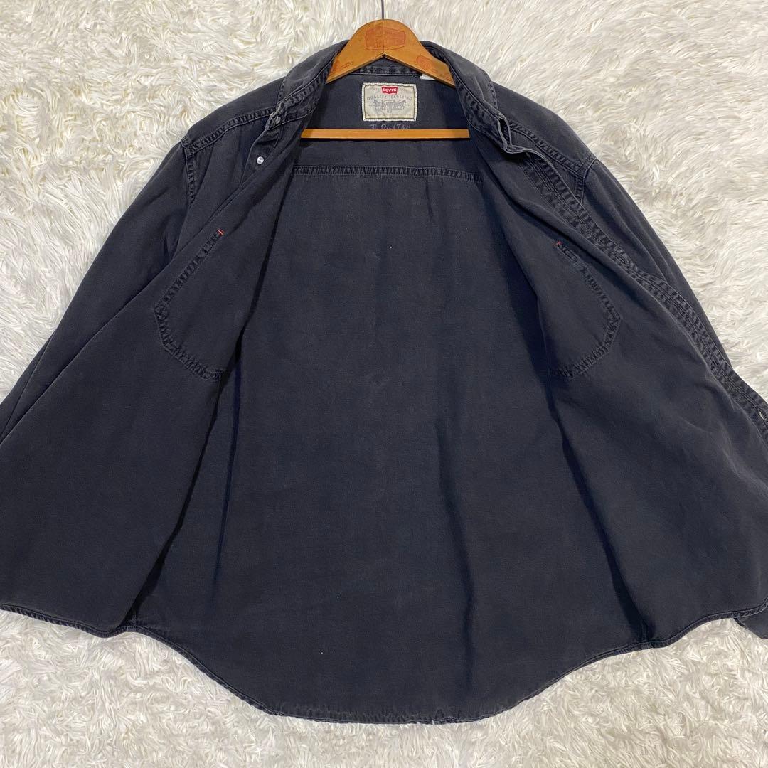 【90's】Levi's リーバイス　ブラック デニムシャツ　ハルキの古着