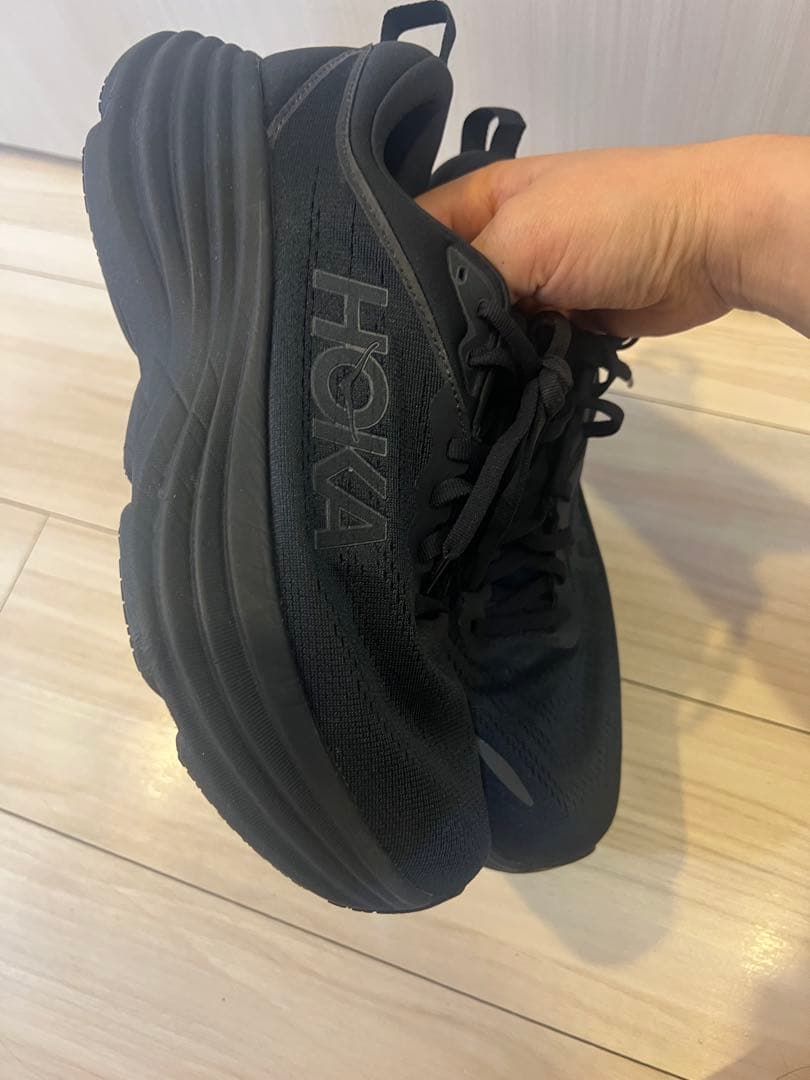 HOKA Bondi 8 ブラック シューズ 25.5
