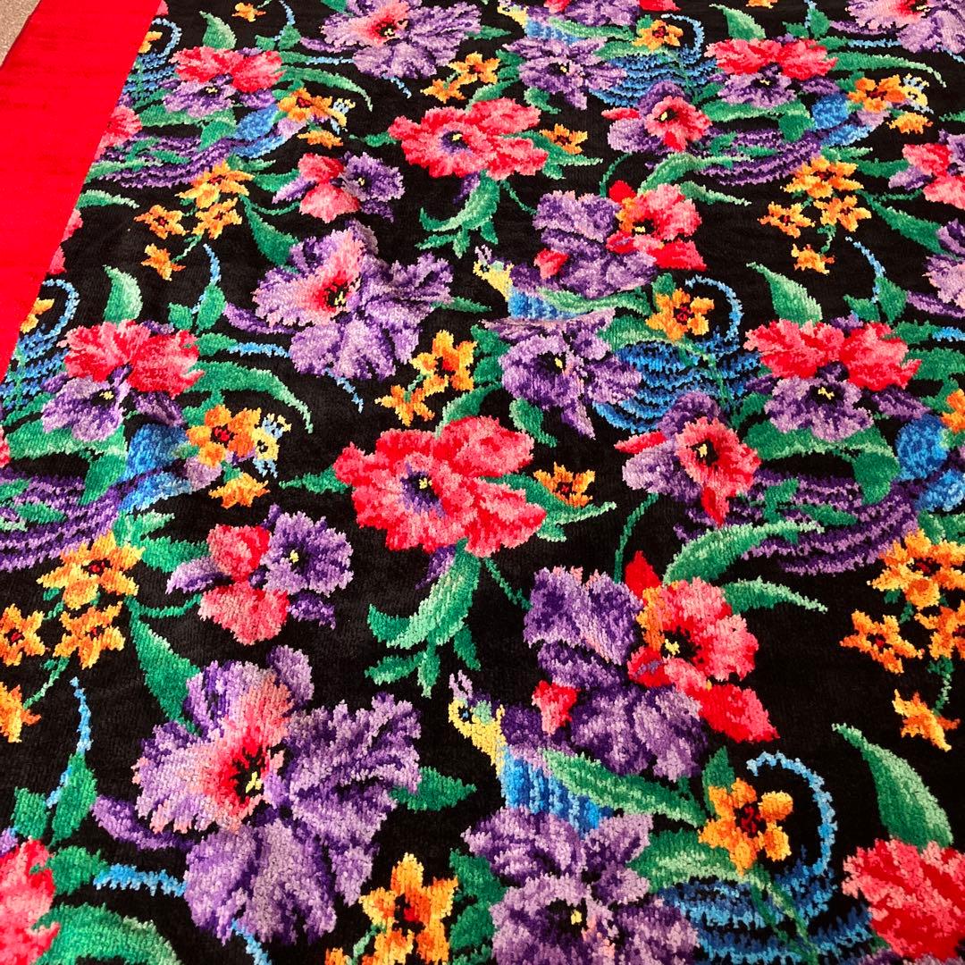 レイクアルスター　花柄 大判バスタオル