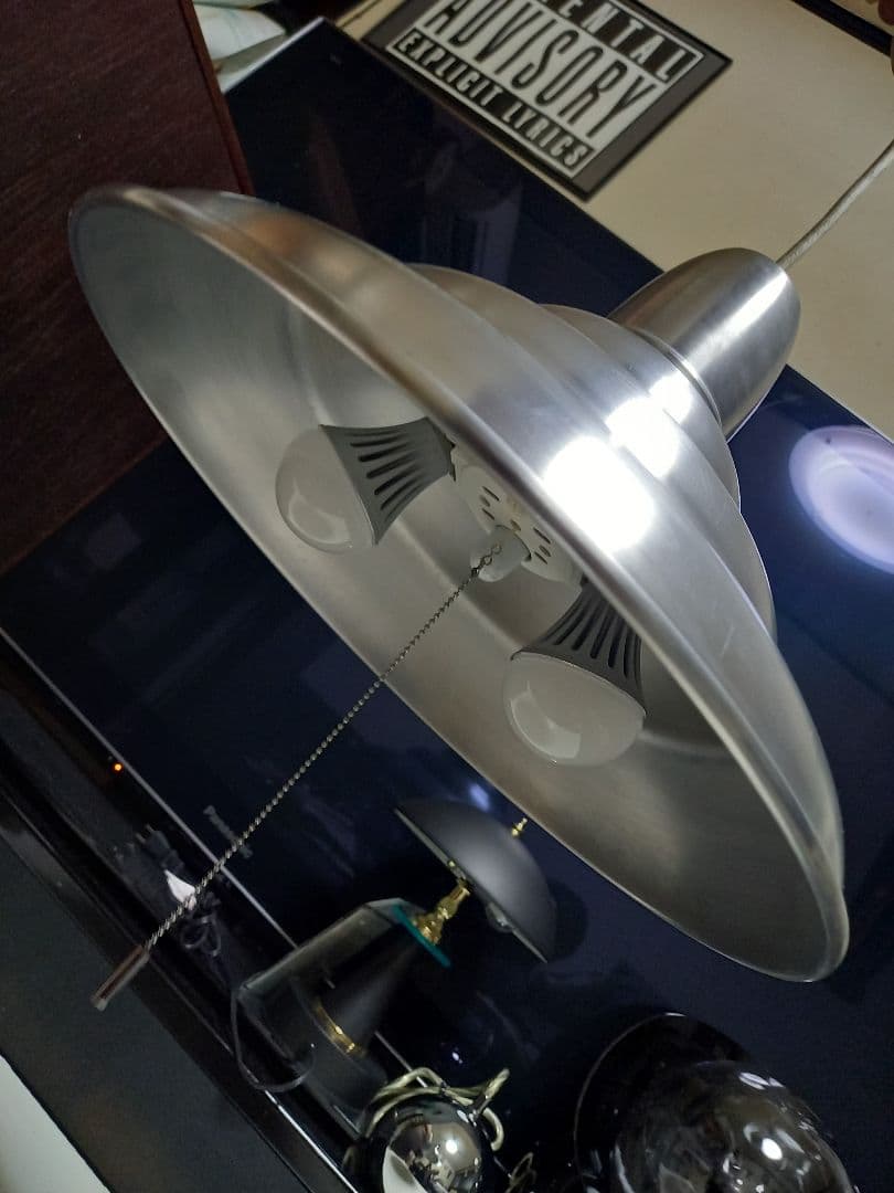 レア　アート　ワーク　スタジオ　スペースエイジ　アルミニウム　UFO型　ライト