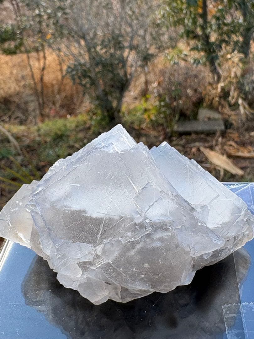 323g 極みの逸品　虹入り　超レア 大きい　存在感抜群　フローライト