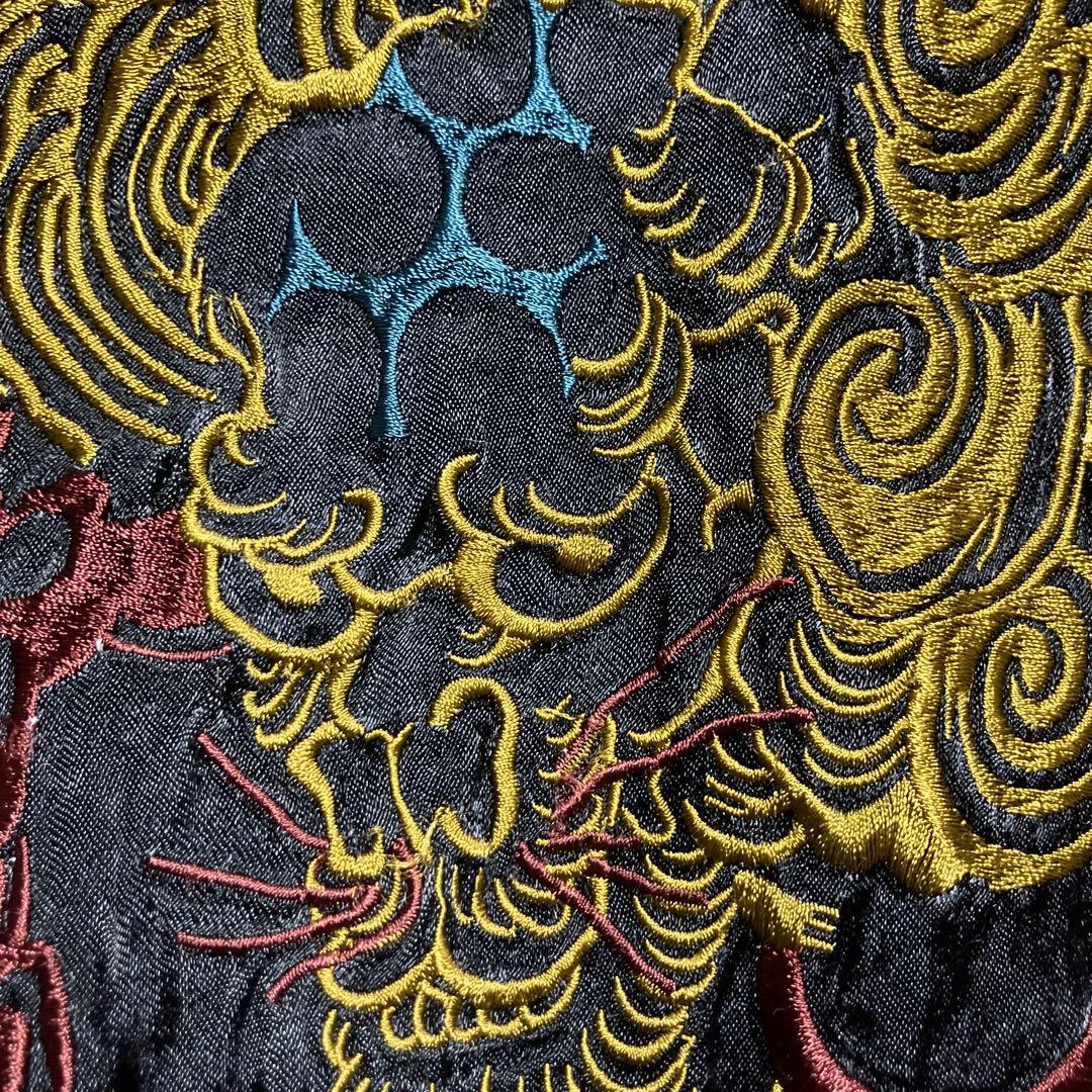 スカジャン　リバーシブル　レーヨン　プリントスカジャン　唐獅子