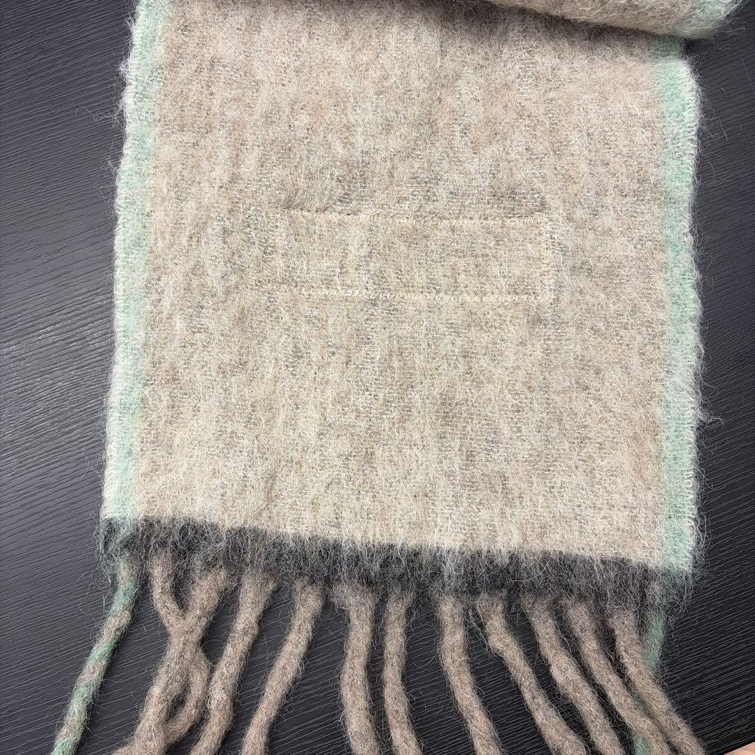 Acne Studios マフラー　ベージュ　グリーン