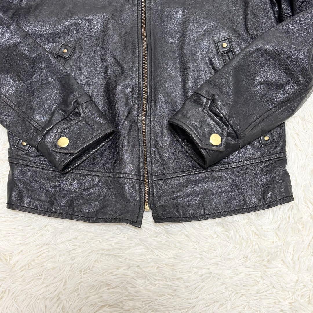 AVIREX　レザージャケット　シングルライダース　カウレザー