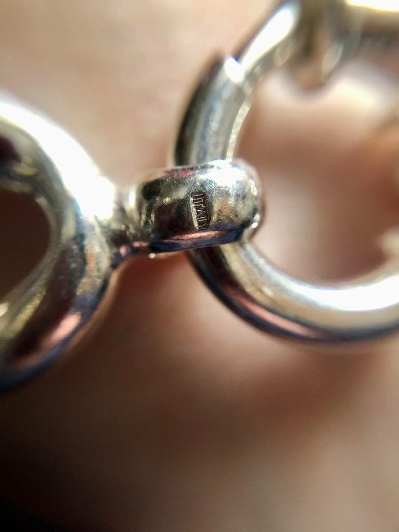 イタリア製 vintage 925 シルバーチェーンブレスレット