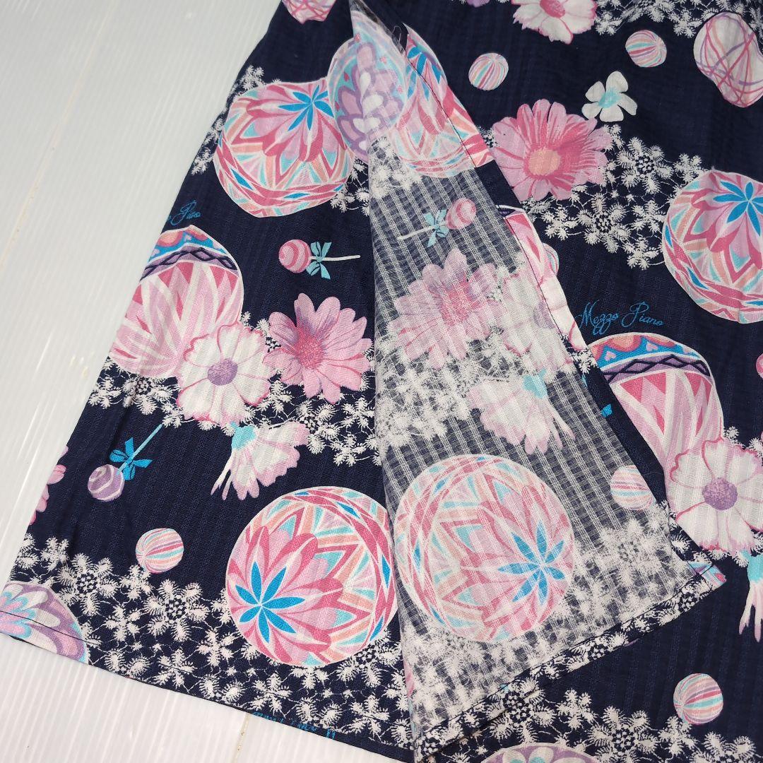 140★メゾピアノ★お花＆手毬柄！セパレート浴衣★