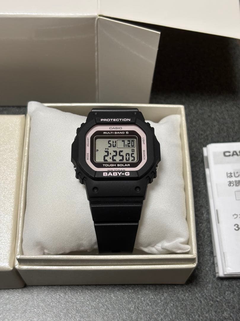 BABY-G Tough Solar デジタル腕時計 ブラック　ピンク