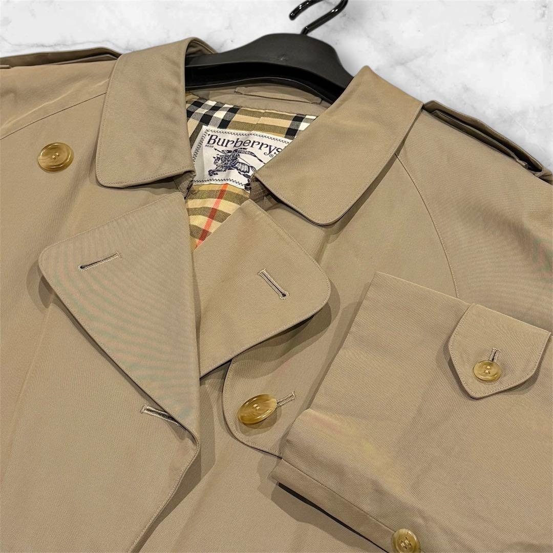 極美品‼️バーバリー トレンチコート ベルト付き コットン100％ XL 高品質