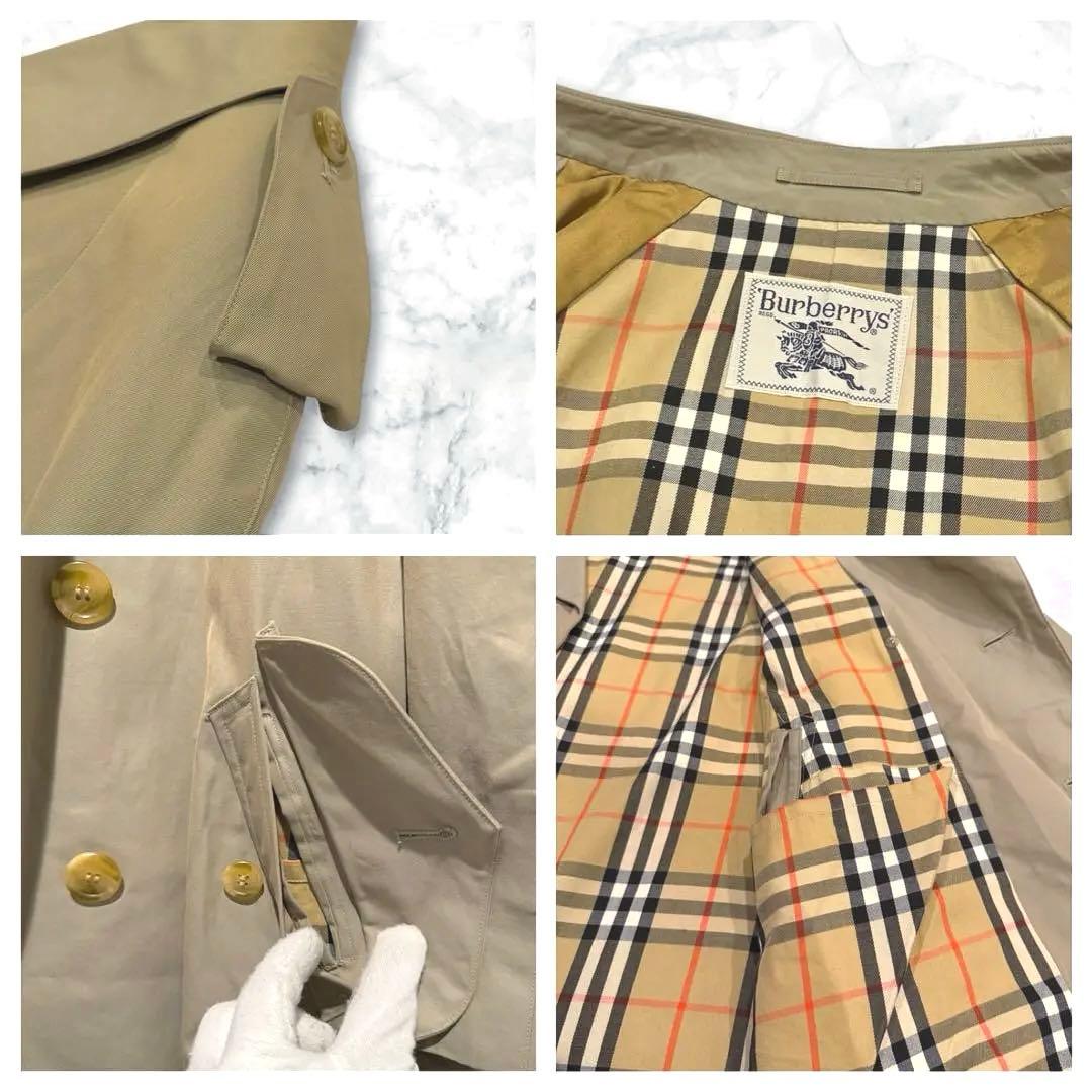 極美品‼️バーバリー トレンチコート ベルト付き コットン100％ XL 高品質