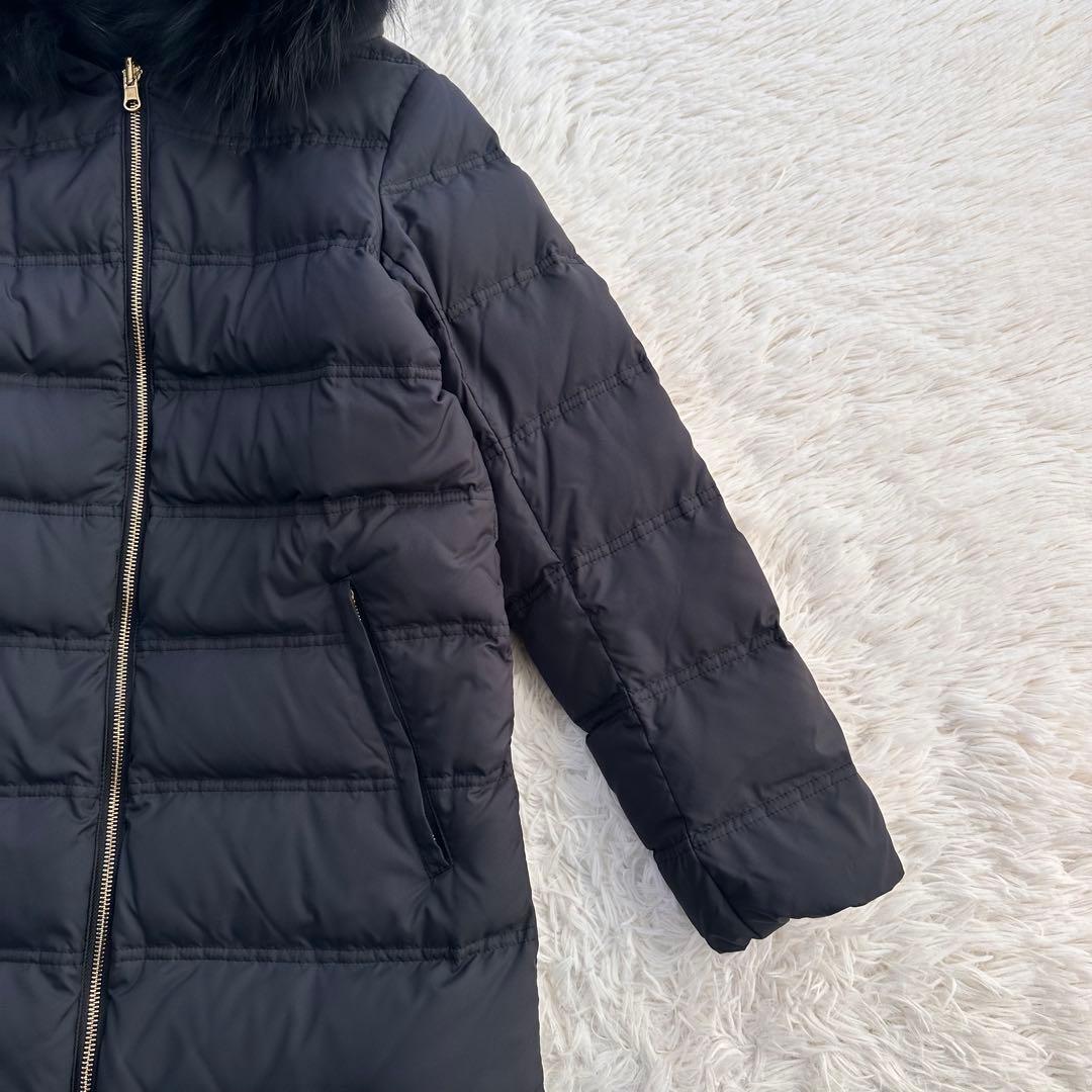 ドゥーズィエムクラス リバーシブルダウンジャケット 2way ラクーンファー 黒