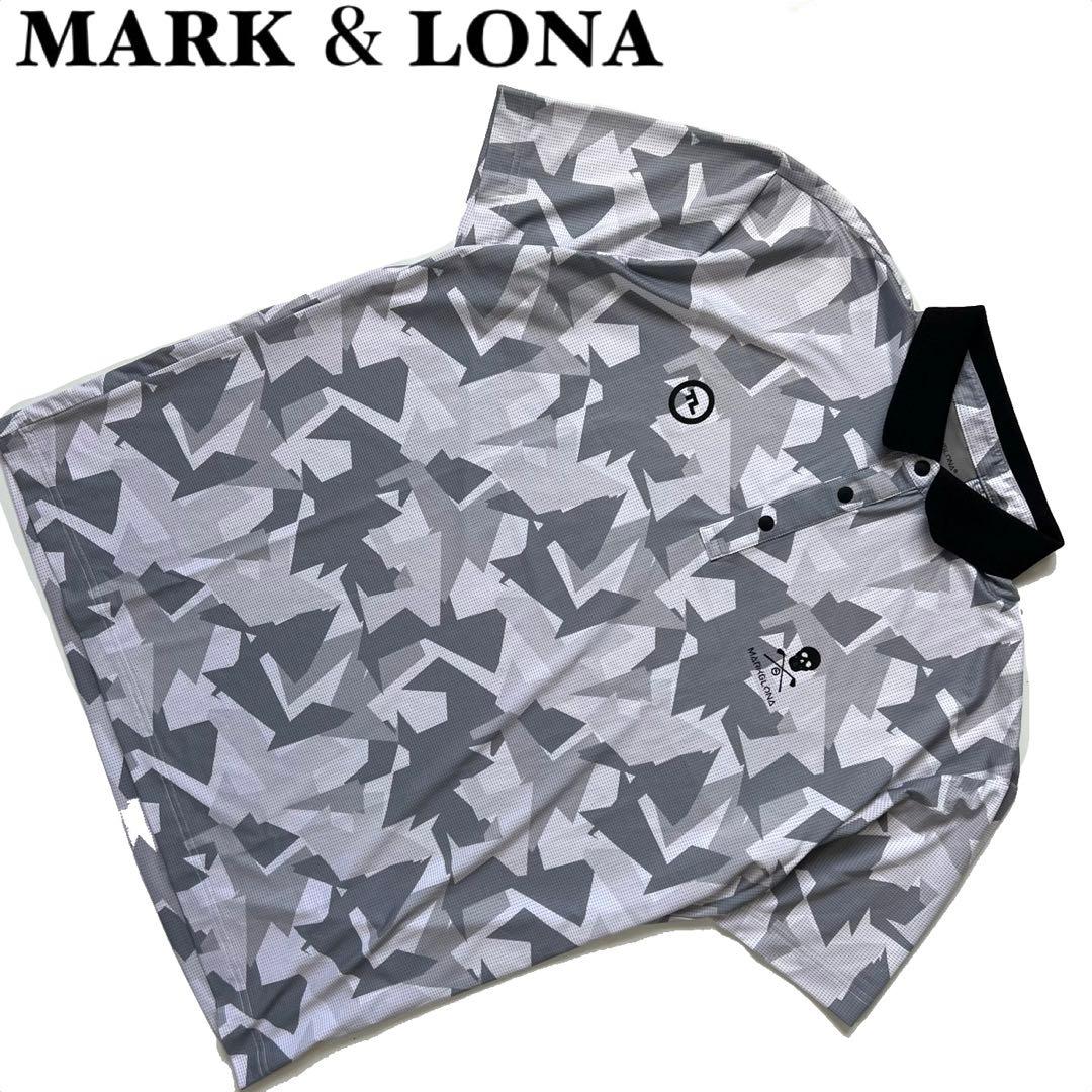 MARK&LONA マークアンドロナ　現行　ポロシャツ　カモフラ　メンズ　スカル