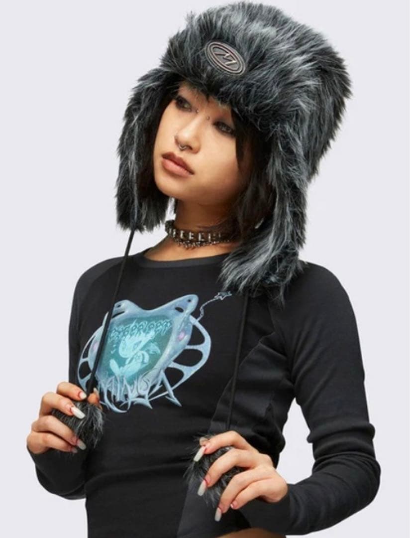 帽子 minga london ORION FURRY TRAPPER HAT