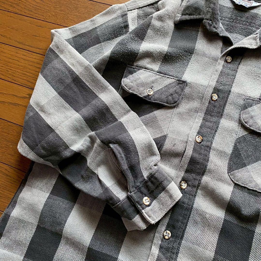 トップス 70s 80s Five Brother flannel shirt