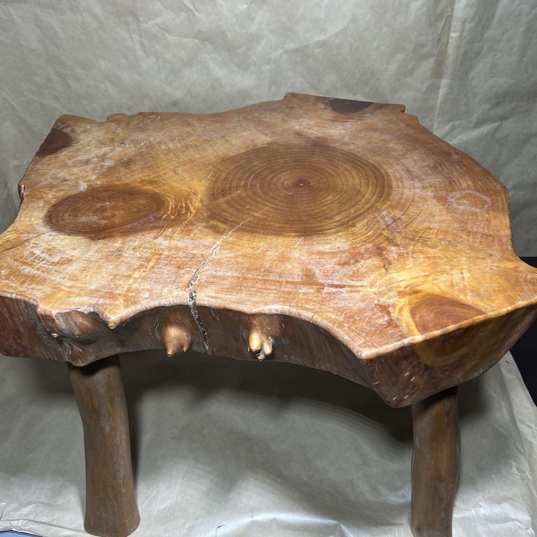 屋久杉　輪切りテーブル　一枚板 座卓 ローテーブル