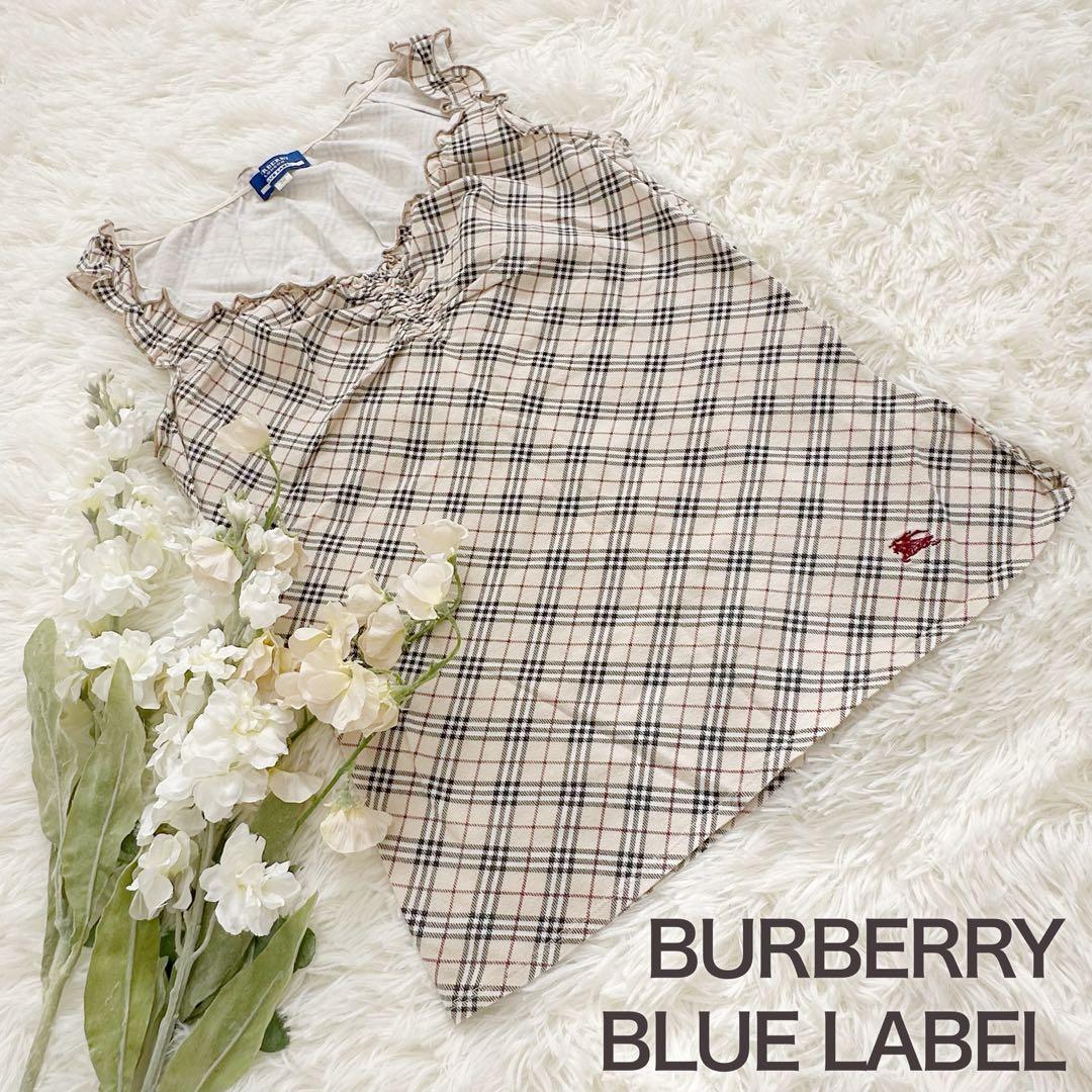 大人気 バーバリーブルーレーベル タンクトップ ノバチェック