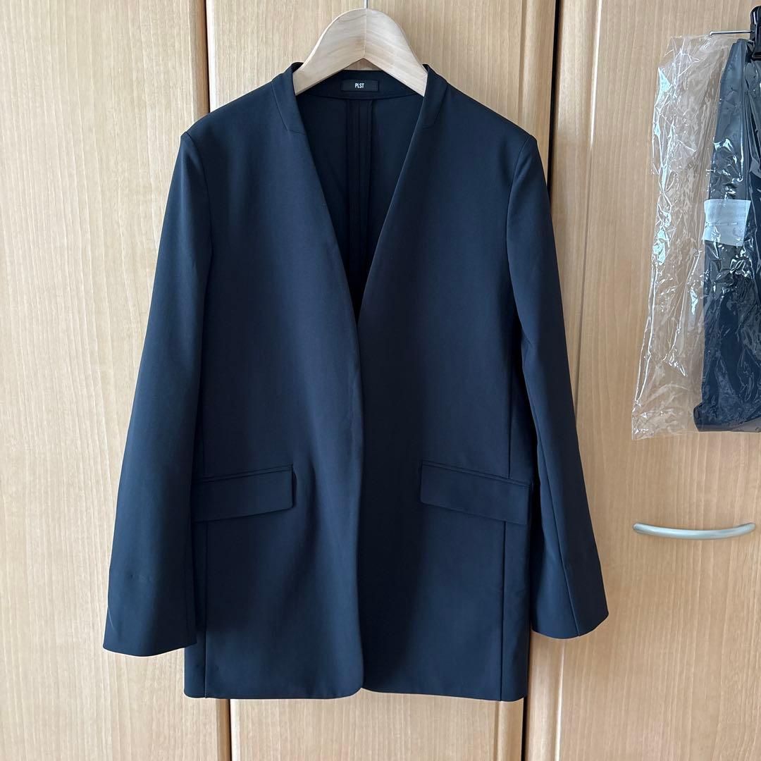 プラステ　ハイストレッチトリコット　セットアップ　ブラック　XS