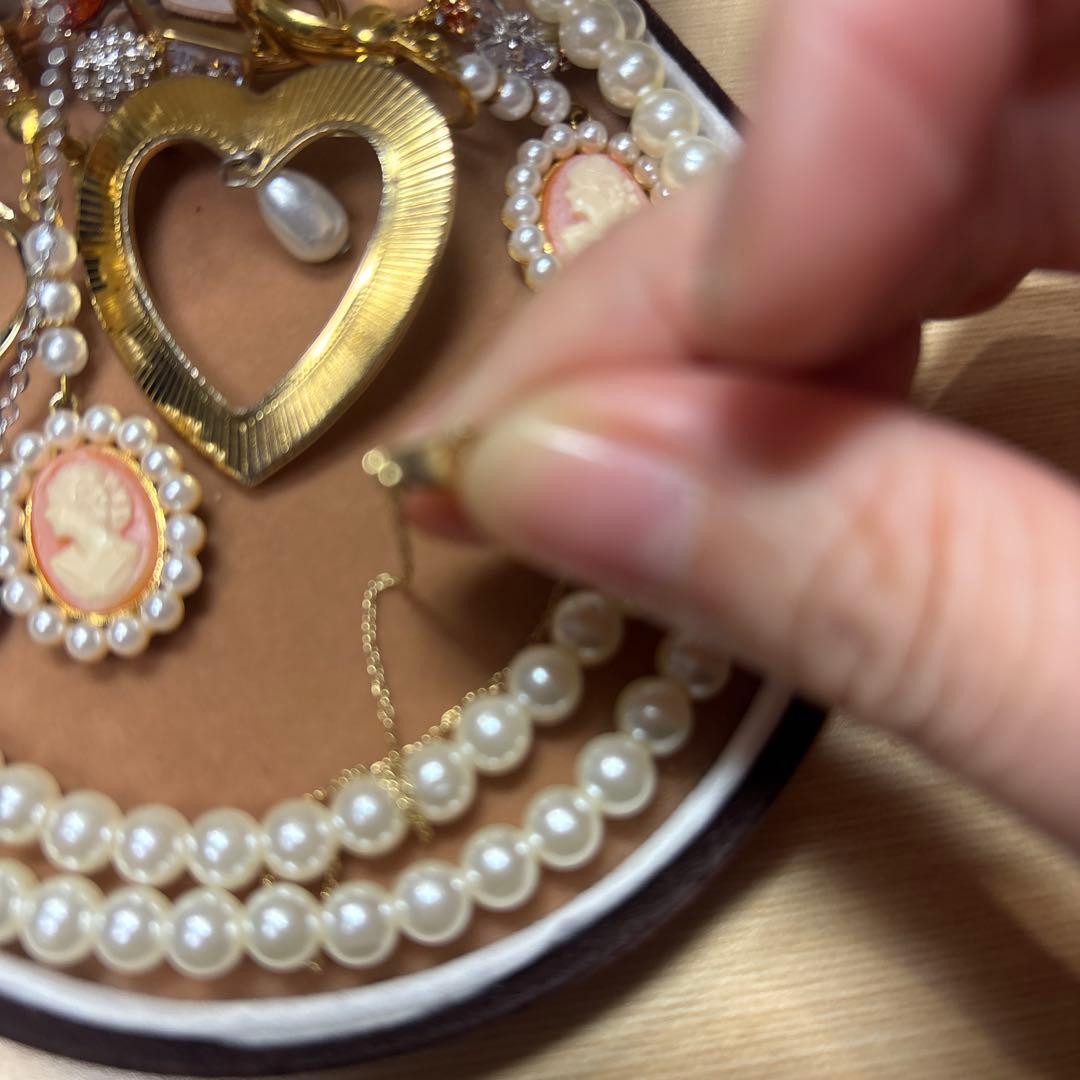 遺品生前整理アクセサリーセットまとめ売り ブローチ　K18など