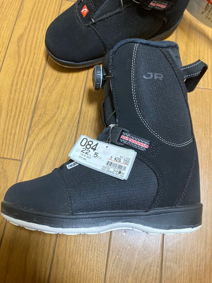 スノーボードブーツ HEAD ジュニア　インソール付き ボア ヘッド 22.5