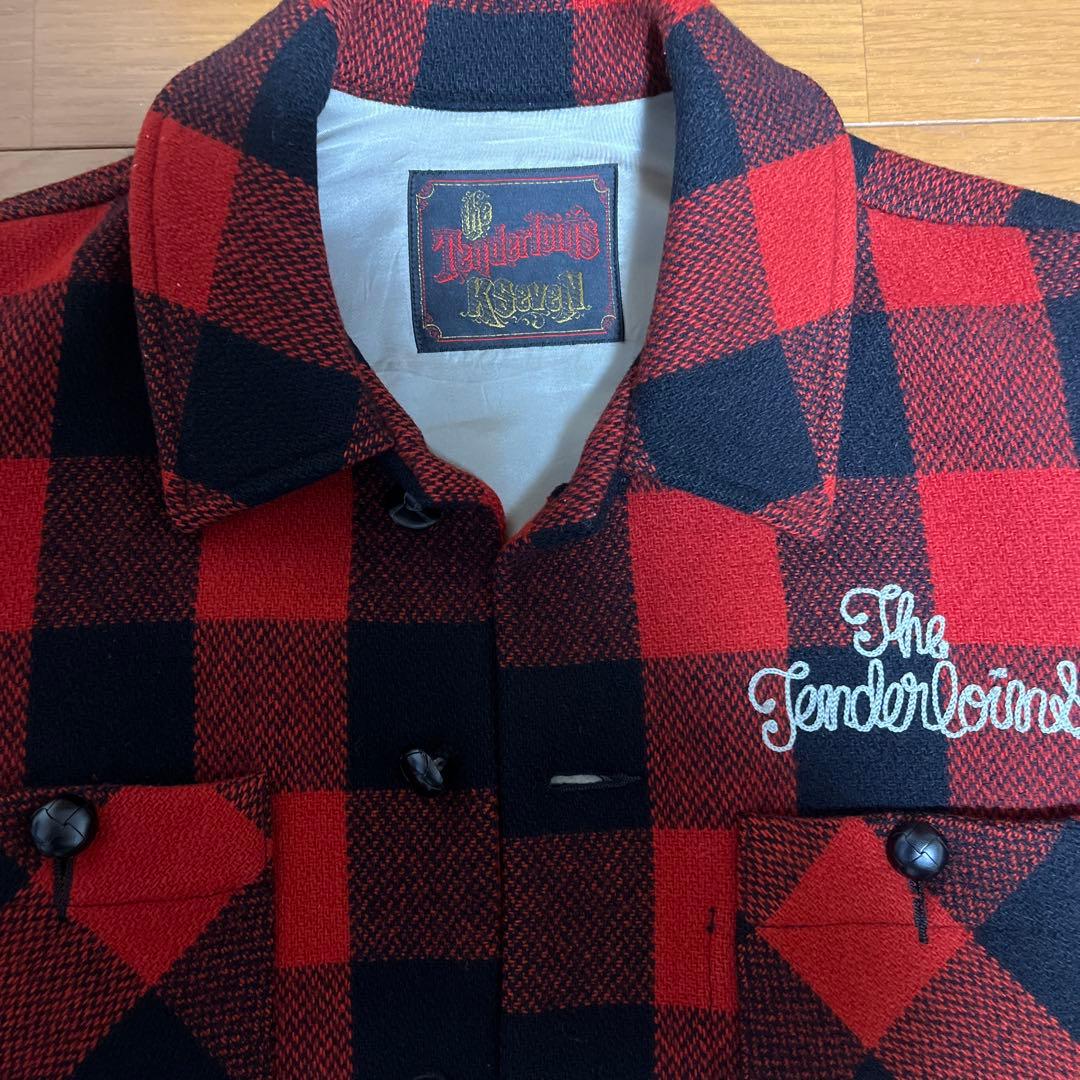 ル*チ様 【TENDERLOIN】バッファロージャケット/赤チェック/Ｓサイズ表