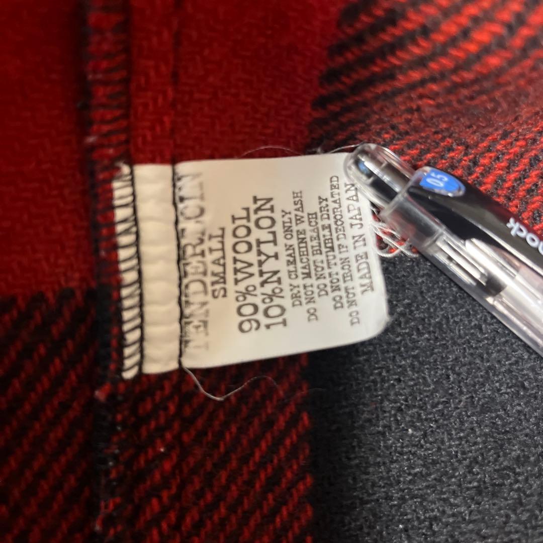 ル*チ様 【TENDERLOIN】バッファロージャケット/赤チェック/Ｓサイズ表