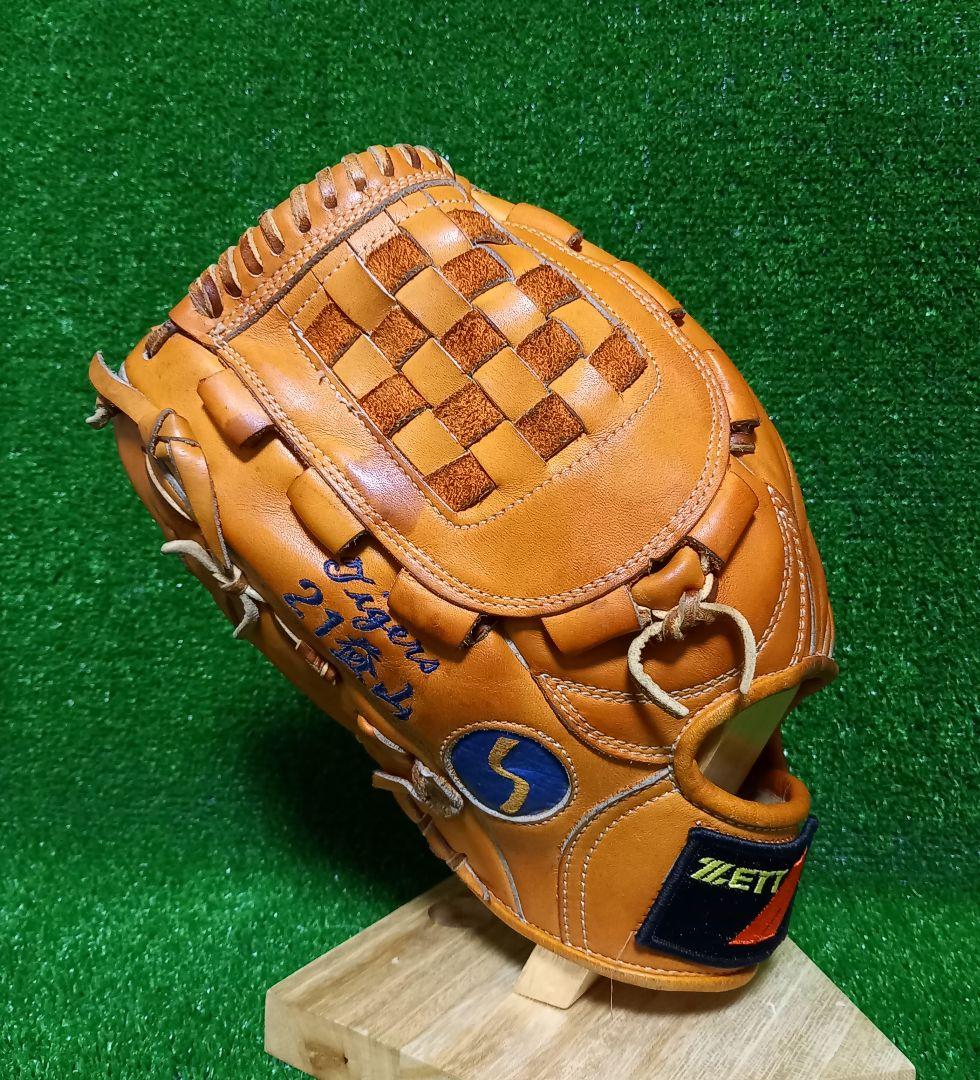 阪神タイガース益山性旭投手実使用グラブ 久保田スラッガー製 異ブランドラベル