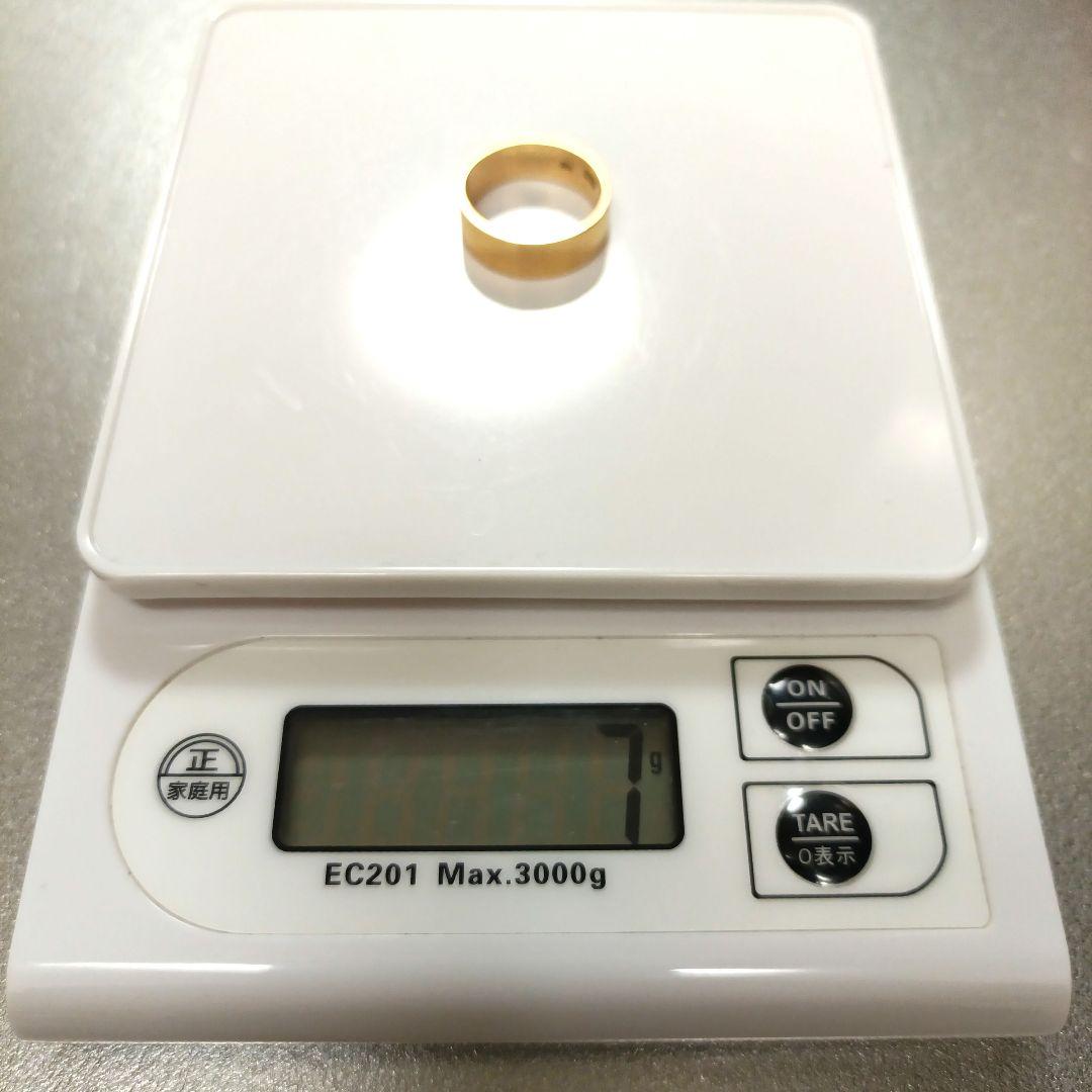 18K 指輪　リング　平打ちリング　18金　K18