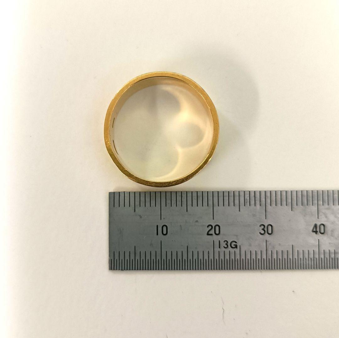 18K 指輪　リング　平打ちリング　18金　K18