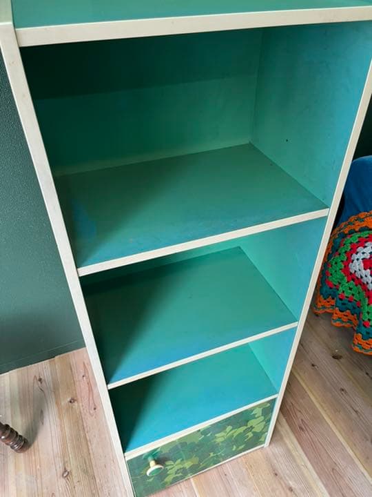 レトロポップ 花柄 昭和レトロ 花柄 インテリア 当時物 アンティーク 緑