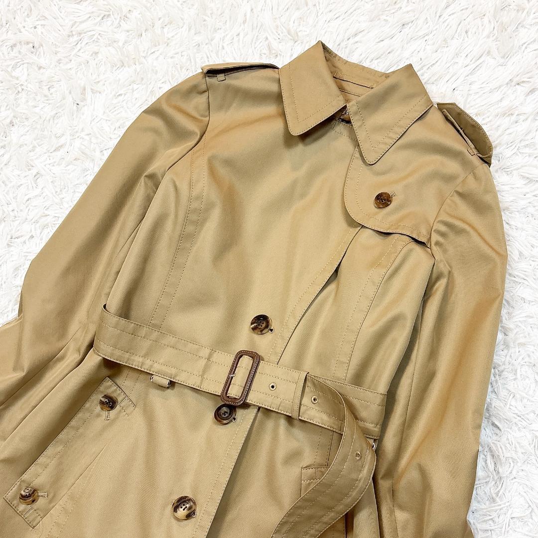 レアモデル希少サイズ10【極美品】アクアスキュータム トレンチコート 青ライナー