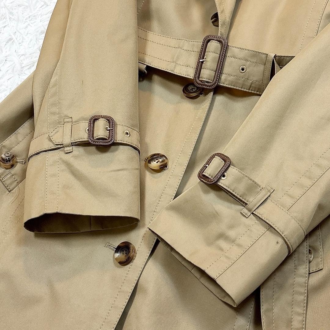 レアモデル希少サイズ10【極美品】アクアスキュータム トレンチコート 青ライナー