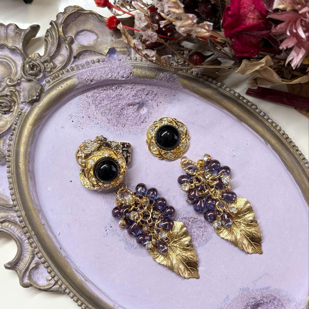 【order‼︎】チェコガラス✨メタリックパープル✖︎ブルーのツートンカラー