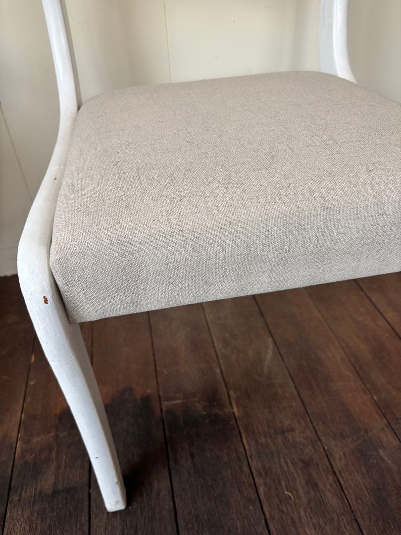 オールドカリモクOLDKARIMOKU ホワイトペイントヴィンテージ椅子チェア