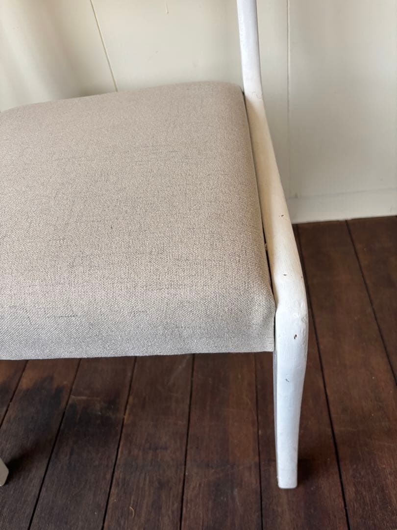 オールドカリモクOLDKARIMOKU ホワイトペイントヴィンテージ椅子チェア