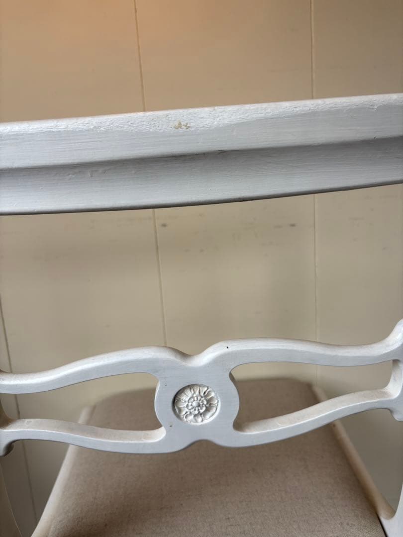 オールドカリモクOLDKARIMOKU ホワイトペイントヴィンテージ椅子チェア