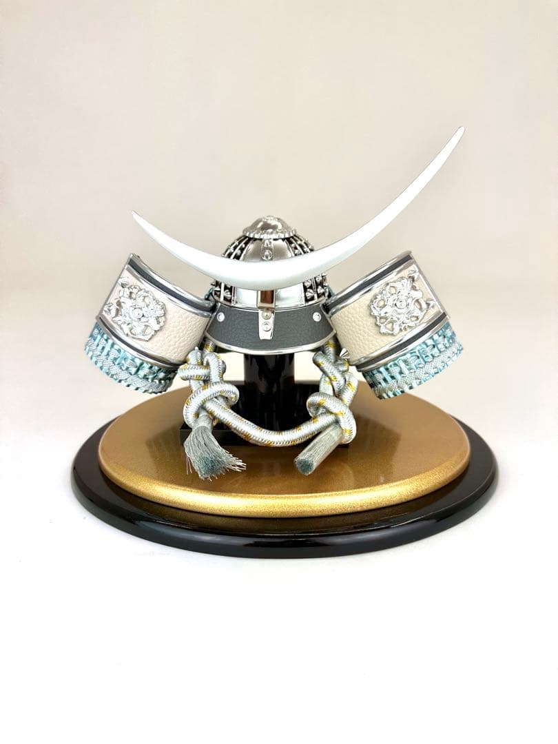 【五月人形】新品 端午の節句 兜飾り シルバー伊達 コンパクト