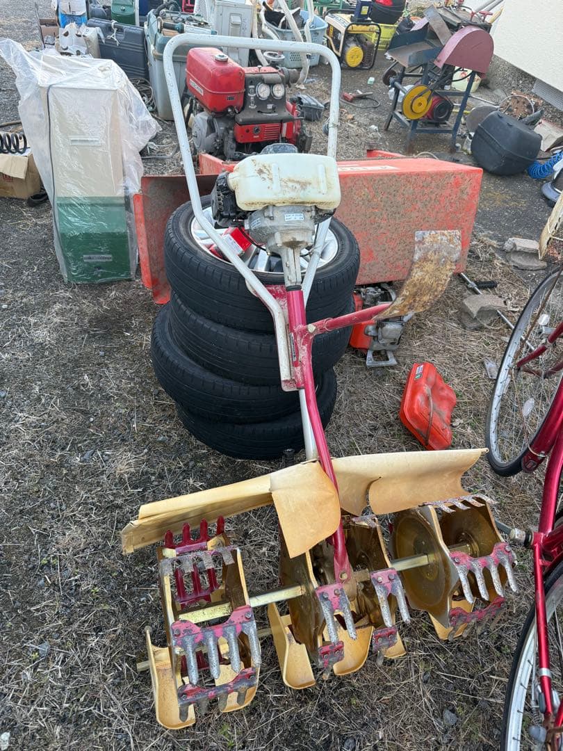 オータケミニカルチ 3連 三菱 TL43 水田中耕 除草機 草取り機 水田除草機