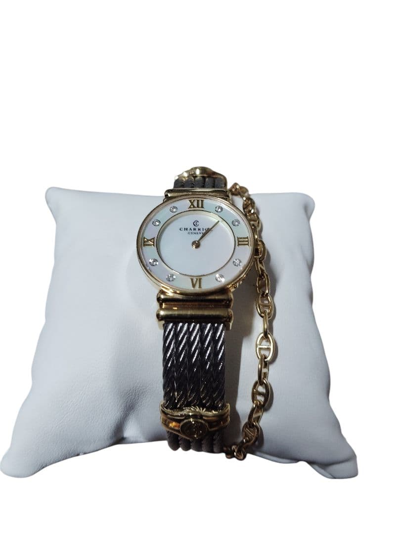 フィリップシャリオール シェル文字盤 ダイヤモンド8P