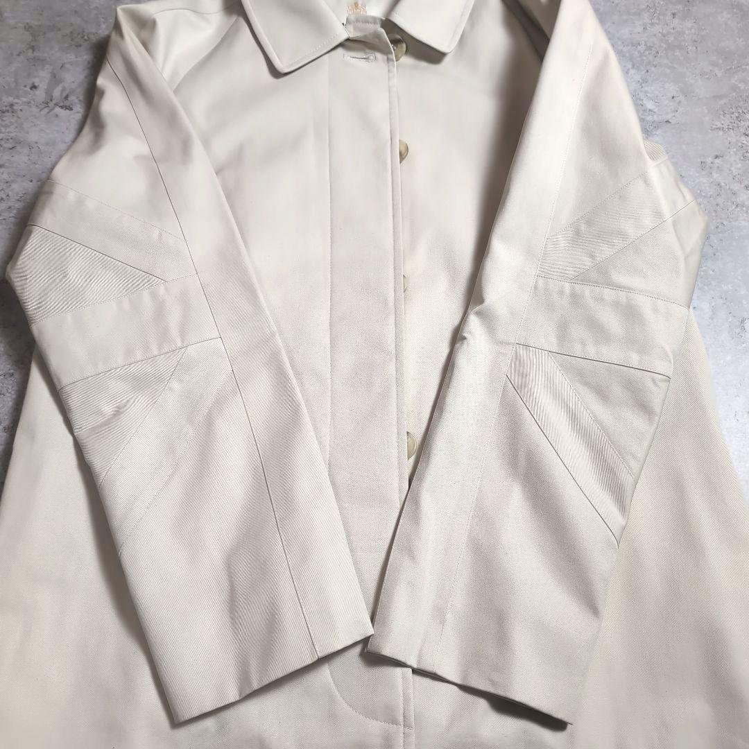 【希少】アクアスキュータム 袖ユニオンジャック ステンカラーコート 裏地チェック