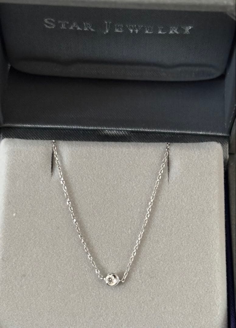 め*る様 【試着程度】スタージュエリー　k18 wg ムーンセッティング　ブレス