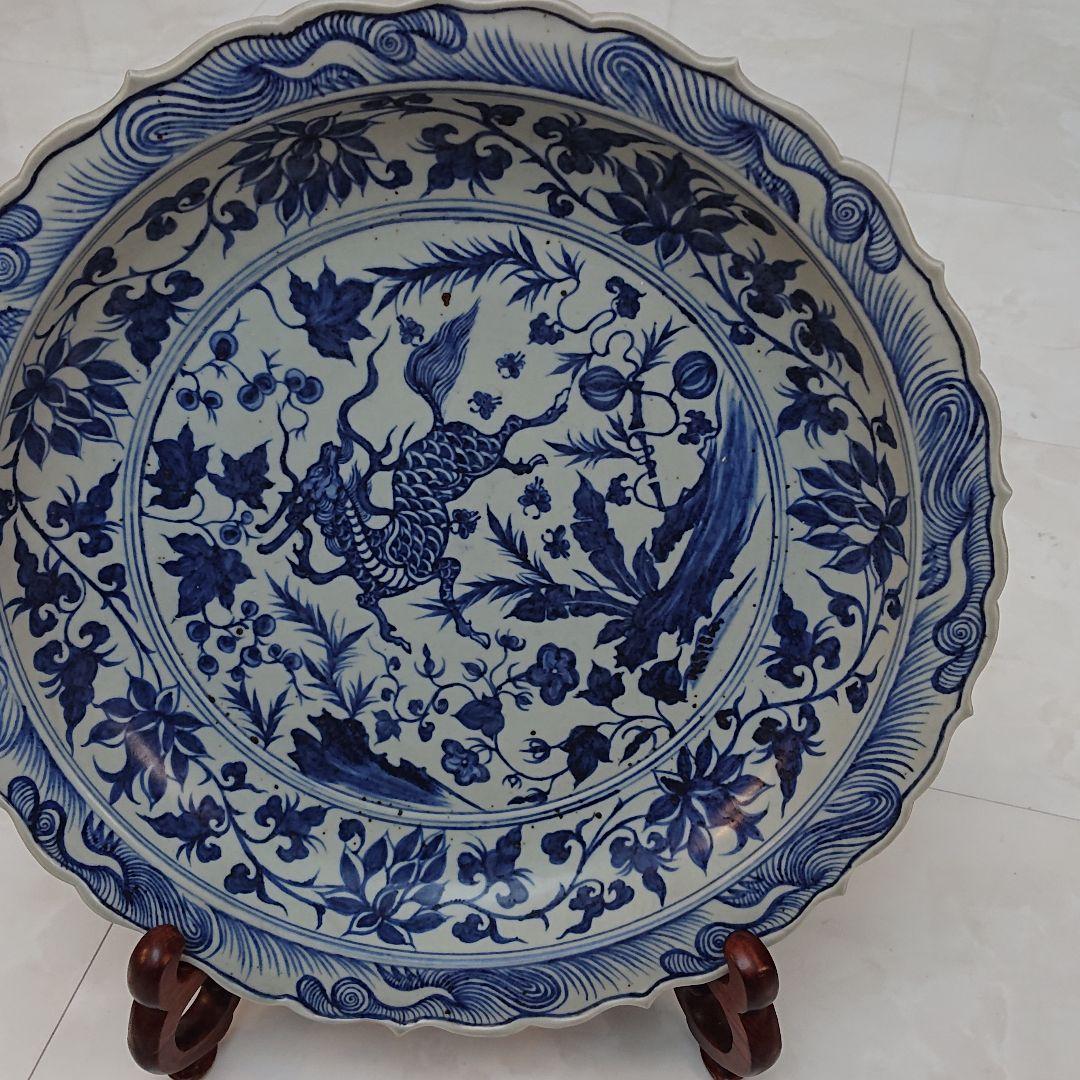 骨董品 アンティーク 大皿 年代物