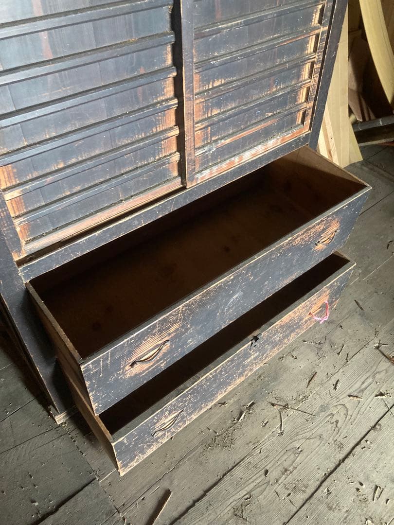 昭和レトロ　希少品　整理タンス　和家具　時代箪笥　収納　民藝家具　岐阜